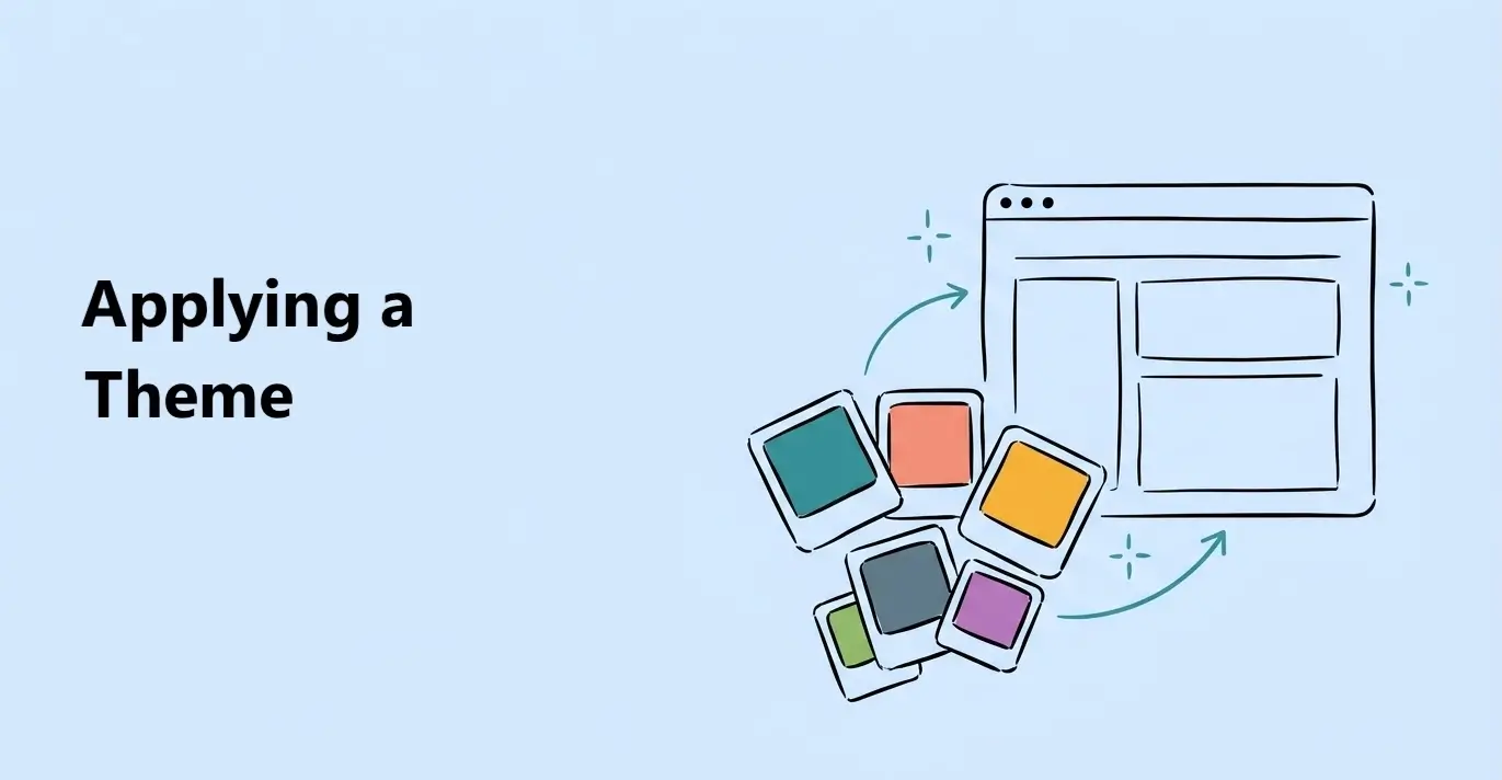 Applying a Theme - Apply a ready-made theme or customize colors, fonts, chart styles, and cards across your dashboard.