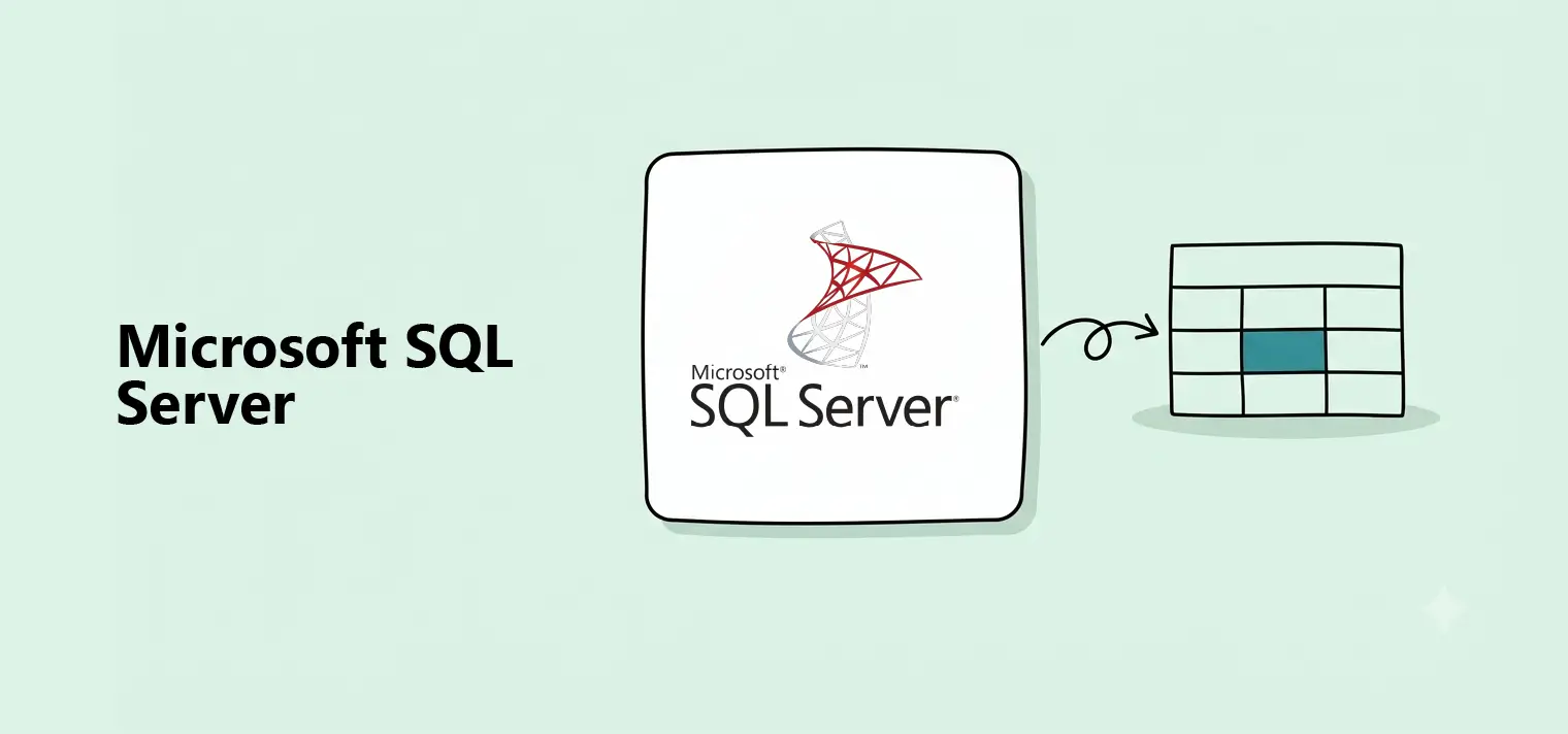 Microsoft SQL Server - Connect a Microsoft SQL Server database and import tables or results from custom queries.