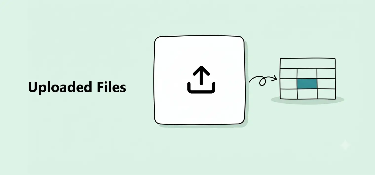 Uploaded Files - Upload CSV or other files as data sources.