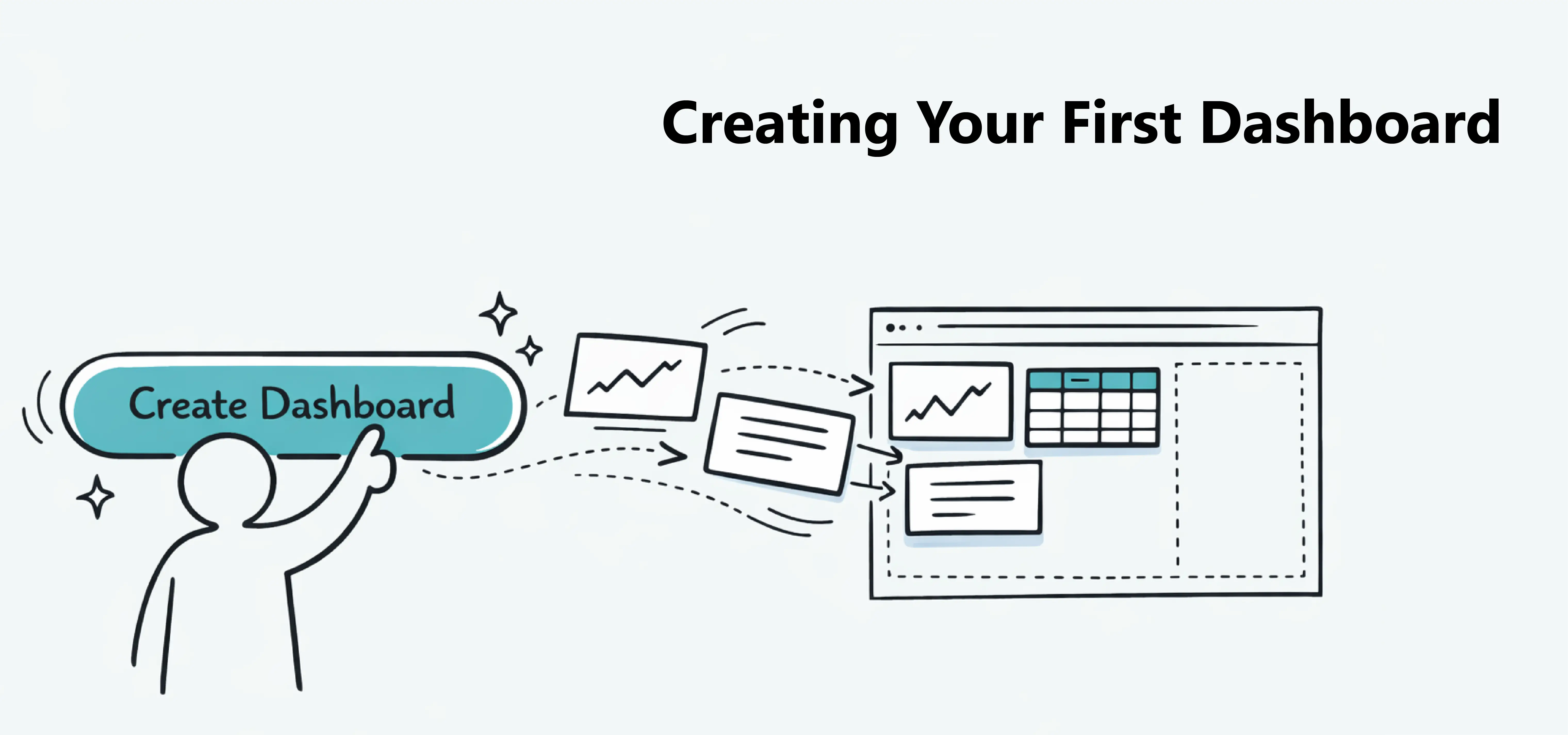 Creating Your First Dashboard - Step-by-step guide to creating your first dashboard in Dashbreeze.