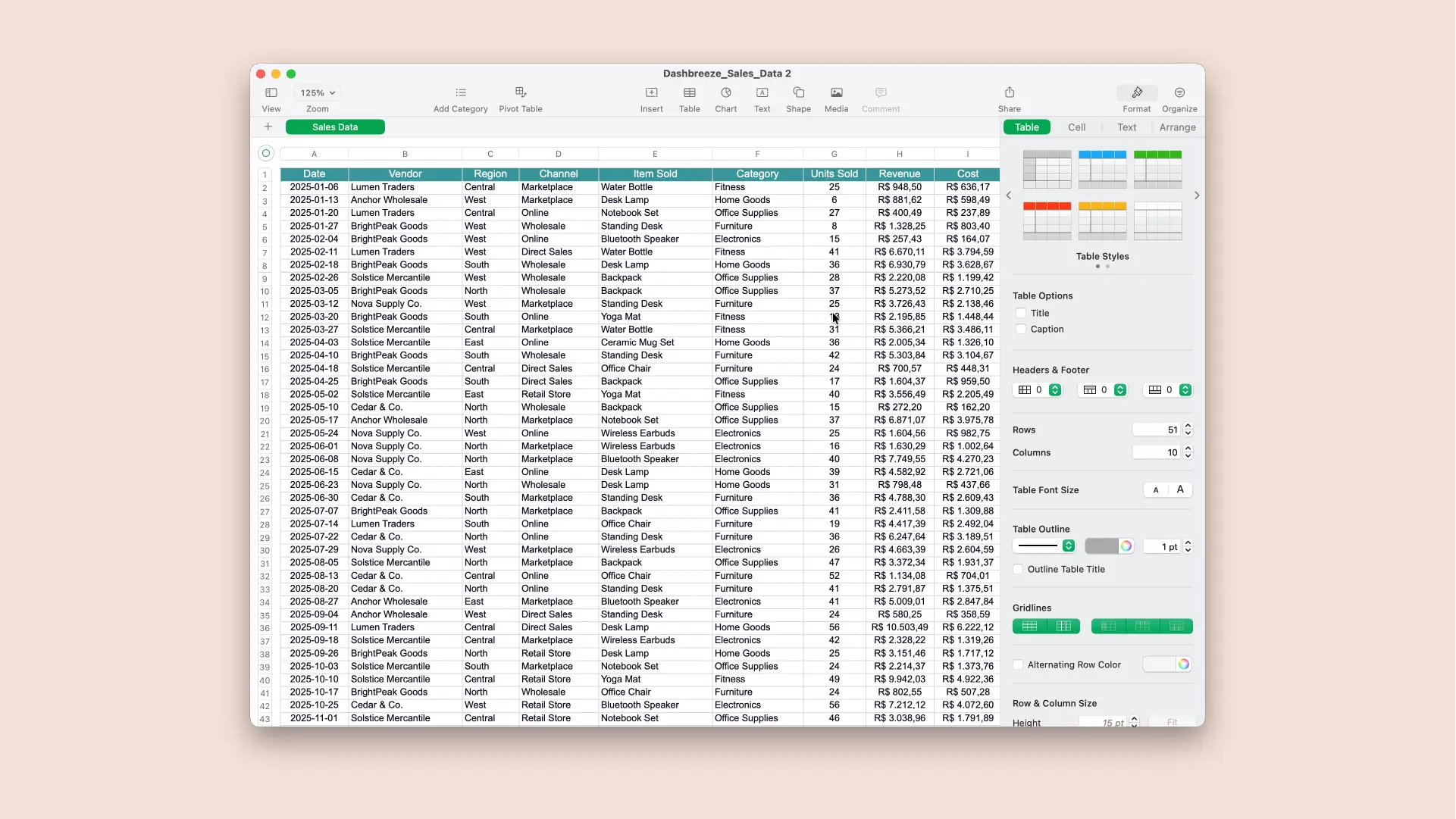 Spreadsheet upload screen in Dashbreeze showing worksheets available for import.